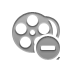 film,reel,delete icon
