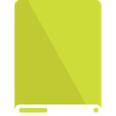 drive, lime, white icon