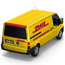 back, dhl icon