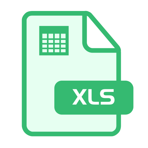 Xls svg vector icon