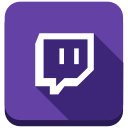 media, social, twitch svg vector icon