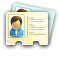 contact, id, mobile icon