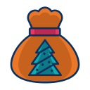 bag, christmas, gift, present, tree svg vector icon