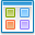 application, tile, view icon