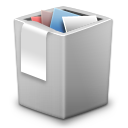 full, grey, trash icon
