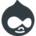 drupal, logo, media, social svg vector icon