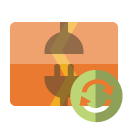 disconnect,vertical,refresh icon