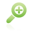 green, in, zoom icon