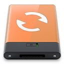 orange, sync, w icon