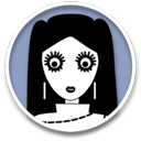 dark,girl,child,kid,people,person,human,profile,account,user icon