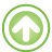 basic, frame, green, navigation, up icon