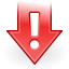 64, down, gnome, software, update, urgent icon