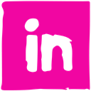 ink, linkedin, media, pen, social icon