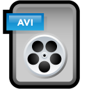 file,video,avi,paper,document icon