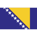 and, bosnia, ensign, flag, herzegovina, nation svg vector icon