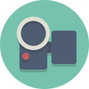 camcorder, video camera svg vector icon