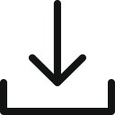 arrow, download, guardar, save svg vector icon