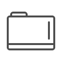 folder, folder , folder line svg vector icon