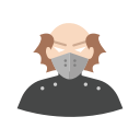 goon, joker, thief, villain svg vector icon
