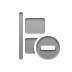 align,vertical,left,delete icon