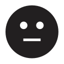 emoji, emotion, smileyneutral svg vector icon