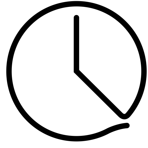 Clock svg vector icon