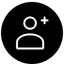 add, friend, user svg vector icon