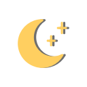 forecast, moon, night, star, weather svg vector icon