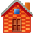 brick, house icon