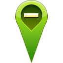 location, pin, remove icon