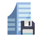 company,diskette icon