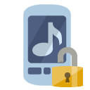 ringtone,lock,open icon