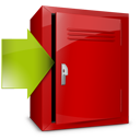 locker,download,descending,fall,decrease,down,descend icon