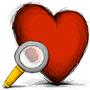 favourite, search icon