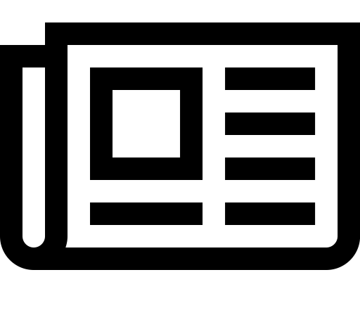 Newspaper O svg vector icon