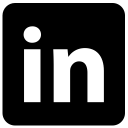 in, linked, linked in svg vector icon