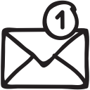 email, envelope, mail, message, notification, statement, unread svg vector icon