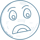 confused, emoji, expression, face, puzzled, sad svg vector icon