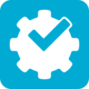 by, foursquare, powered svg vector icon
