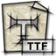 gnome,mime,application,font,ttf icon