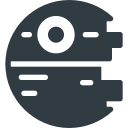death, explode, star, wars svg vector icon