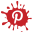 social,media,blot,set,pinterest icon