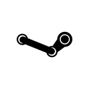 steam,black icon