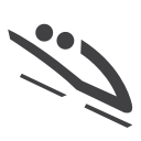 bobsleigh, olympic svg vector icon