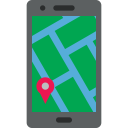gps, location, map, mobile, phone, pointer, smartphone svg vector icon