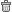 mini, trash icon