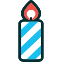candle, christmas, decoration, xmas svg vector icon