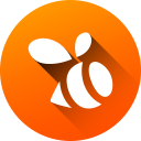 circle, high quality, long shadow, media, social, social media, swarm svg vector icon