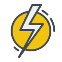 electric, electricity, energy, power, sign, thunder svg vector icon