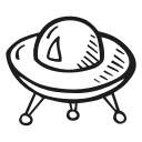 alien, astronomy, ship, space, space craft, space ship svg vector icon